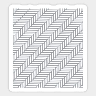 Herringbone 45 Grey Sticker